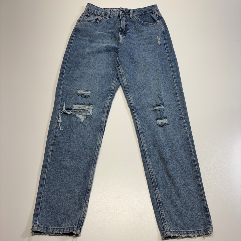 BDG Urban Outfitters Mom Jeans W29 Distressed High Rise Straight Leg Y2K Cotton